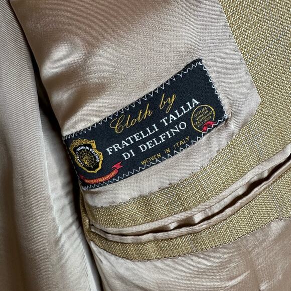 Lubiam 1911 Fratelli Tallia Di Delfino Wool Silk Blend Blazer - Picture 6 of 9